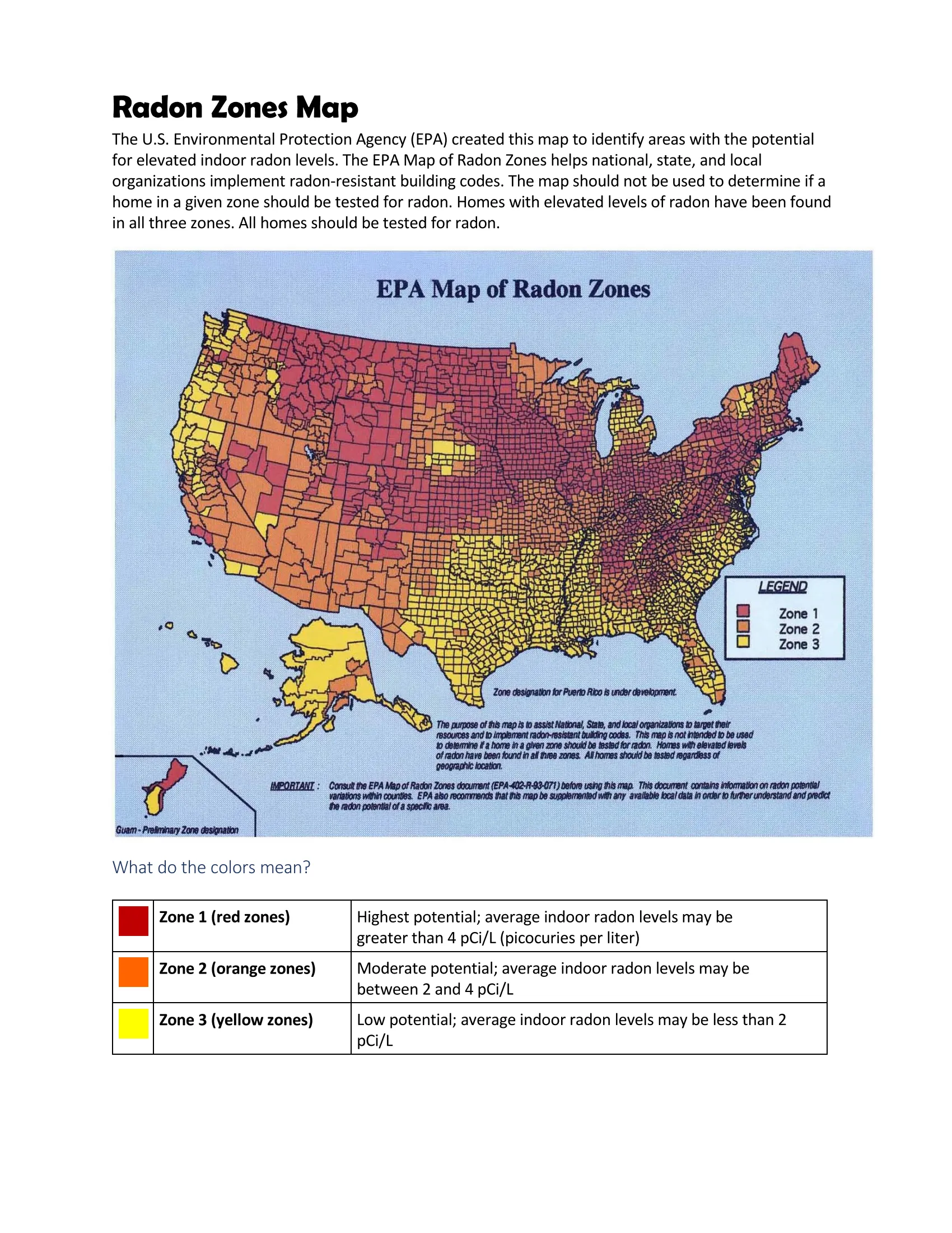 radon zones map page